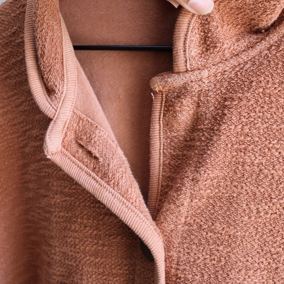 Earth Creations Orange Button-Up Sweater Jacket - Picture 7 of 7